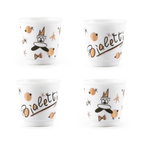 SET 4 TAZAS BIALETTI BICCHIERINI ROSE GOLD